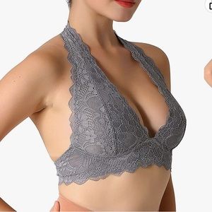3 for $12 Sale Free people Halter Lace Bralette wireless sheer